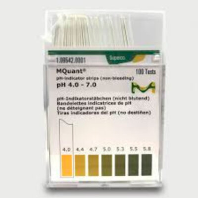 Tiras Indicadoras de pH 4,0-7,0 cx c/ 100 unid - Merck